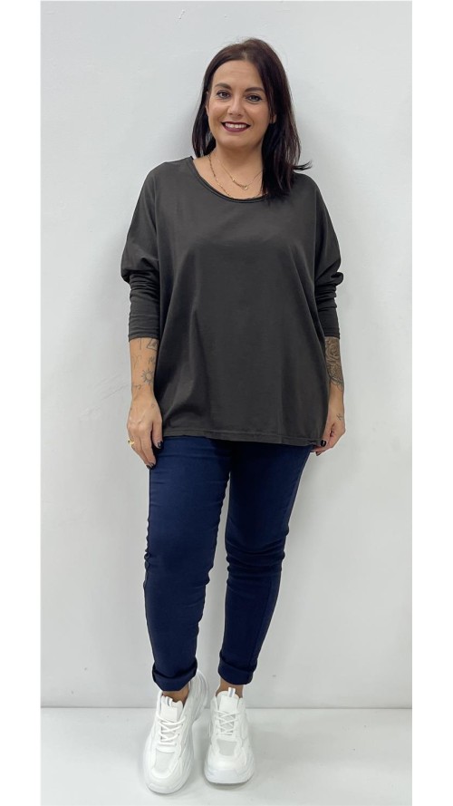 CAMISETA ADELA MARRON