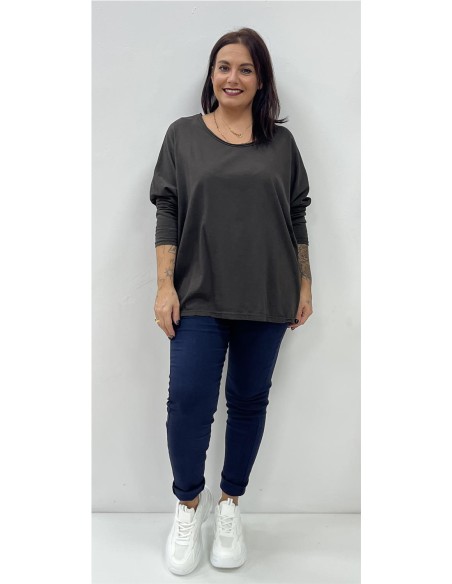 CAMISETA ADELA MARRON