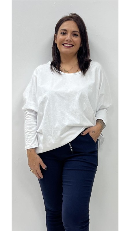 CAMISETA ADELA BLANCO