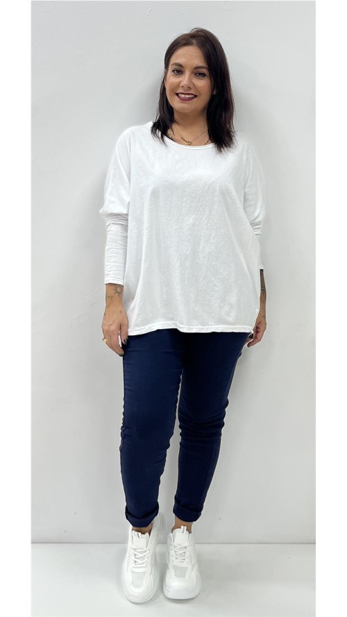 CAMISETA ADELA BLANCO