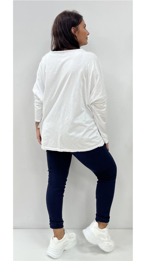 CAMISETA ADELA BLANCO