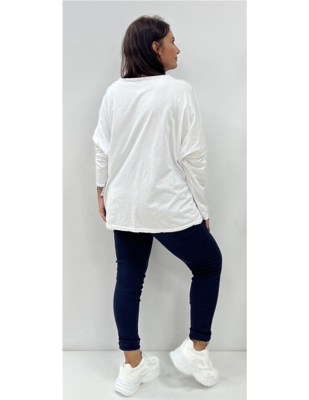 CAMISETA ADELA BLANCO