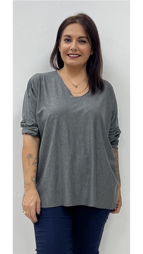 CAMISETA VIDA GRIS