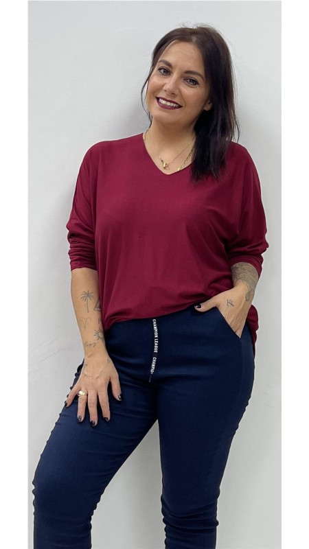 CAMISETA VIDA BURDEOS