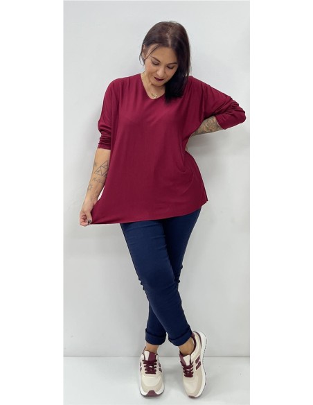 CAMISETA VIDA BURDEOS