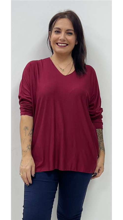 CAMISETA VIDA BURDEOS