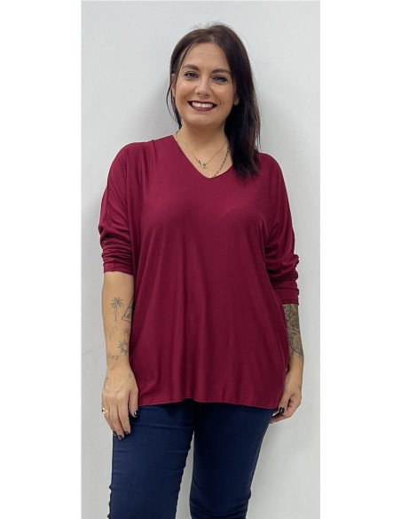 CAMISETA VIDA BURDEOS