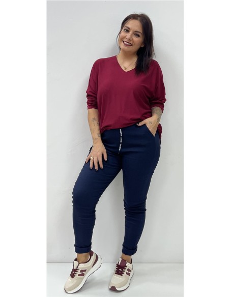 CAMISETA VIDA BURDEOS