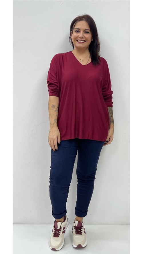 CAMISETA VIDA BURDEOS