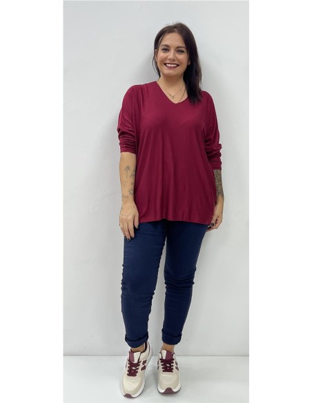 CAMISETA VIDA BURDEOS