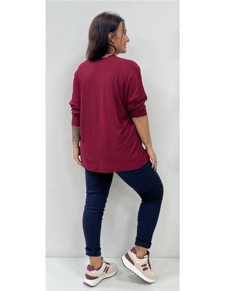 CAMISETA VIDA BURDEOS