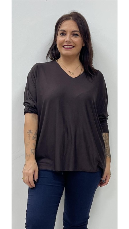 CAMISETA VIDA MARRON