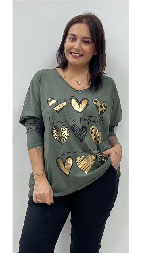 CAMISETA 9 CORAZONES KAKY