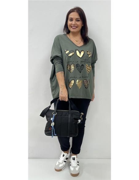 CAMISETA 9 CORAZONES KAKY