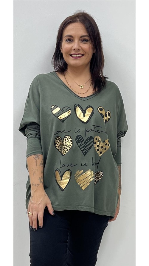 CAMISETA 9 CORAZONES KAKY