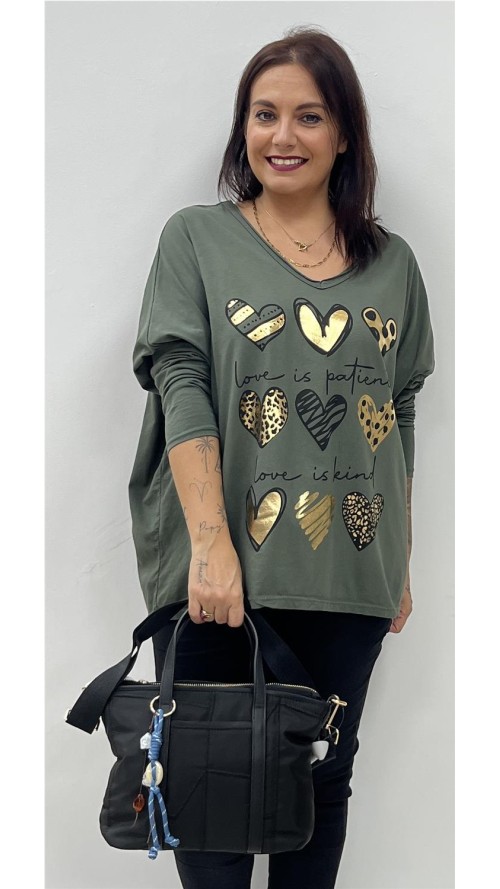 CAMISETA 9 CORAZONES KAKY