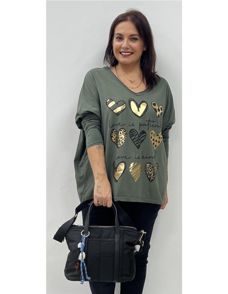 CAMISETA 9 CORAZONES KAKY