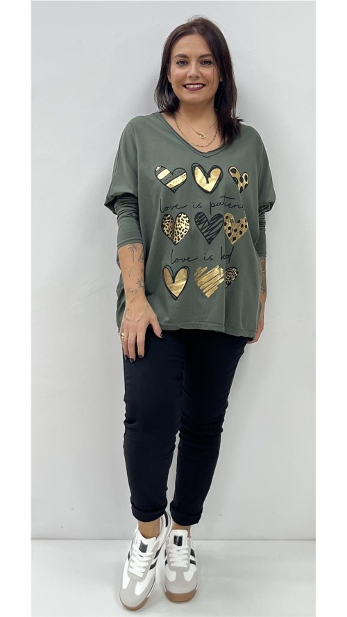 CAMISETA 9 CORAZONES KAKY