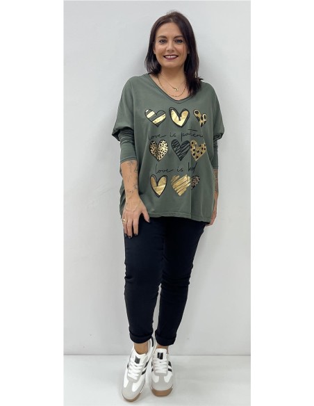 CAMISETA 9 CORAZONES KAKY