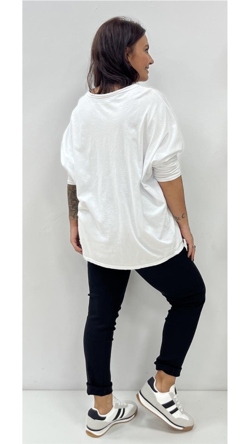 CAMISETA 9 CORAZONES BLANCO