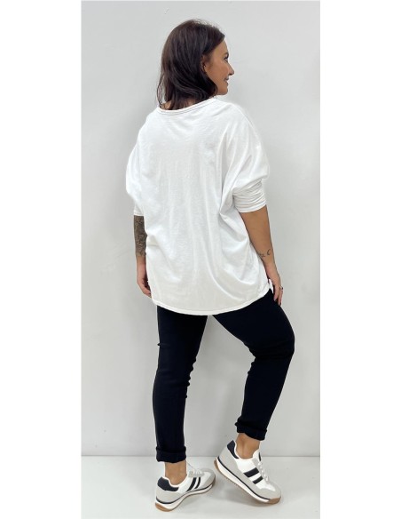 CAMISETA 9 CORAZONES BLANCO