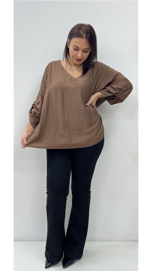 BLUSA PEPI MARRON