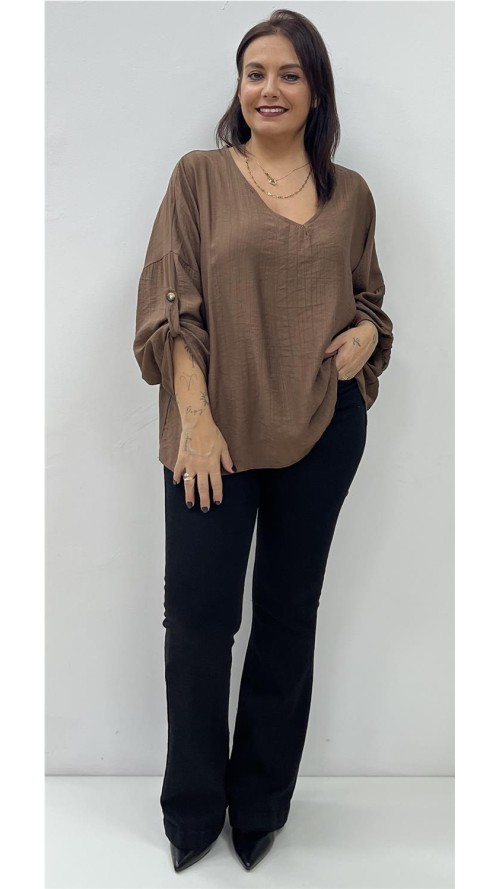 BLUSA PEPI MARRON