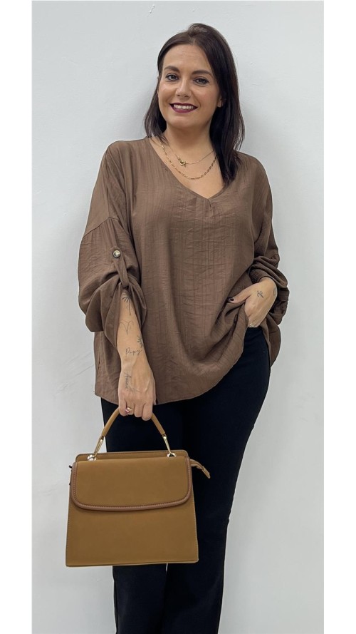 BLUSA PEPI MARRON