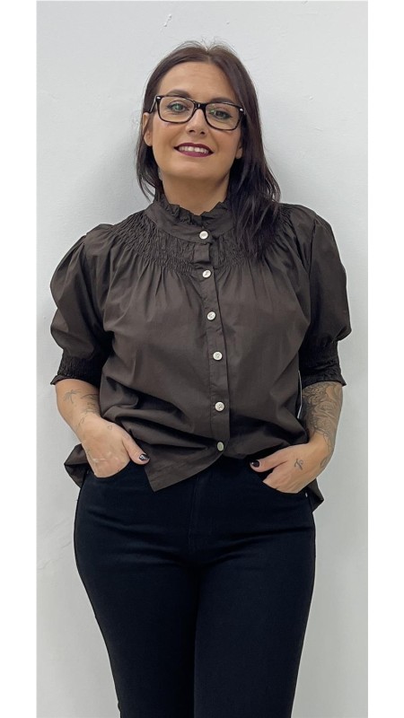 CAMISA LISBOA MARRON