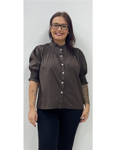 CAMISA LISBOA MARRON