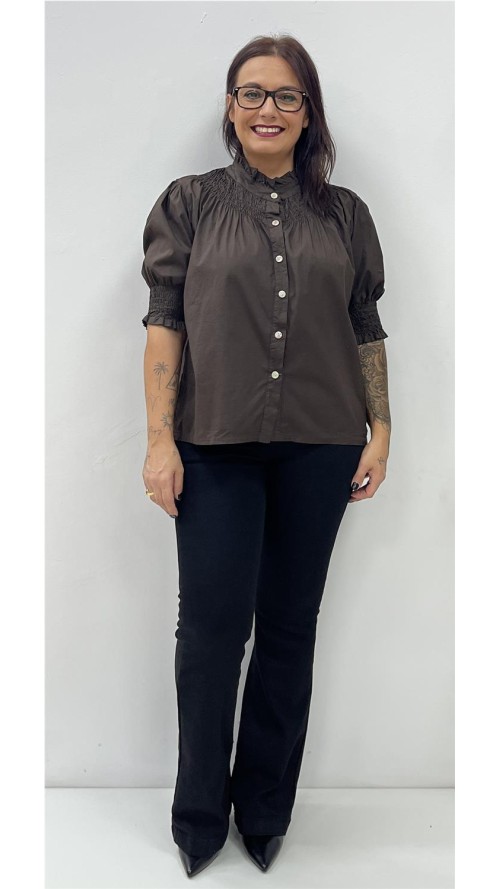 CAMISA LISBOA MARRON