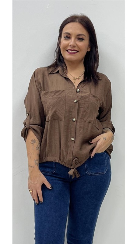 CAMISA ALISON MARRON