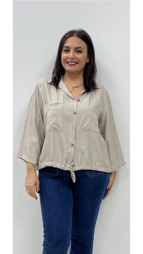 CAMISA ALISON TAUPE