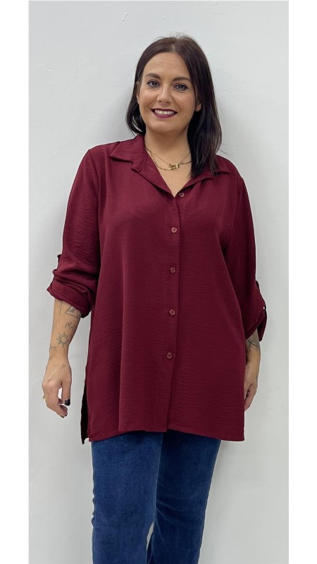 CAMISA BEATRIZ BURDEOS