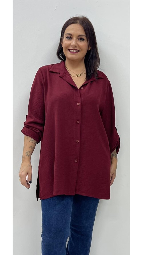 CAMISA BEATRIZ BURDEOS