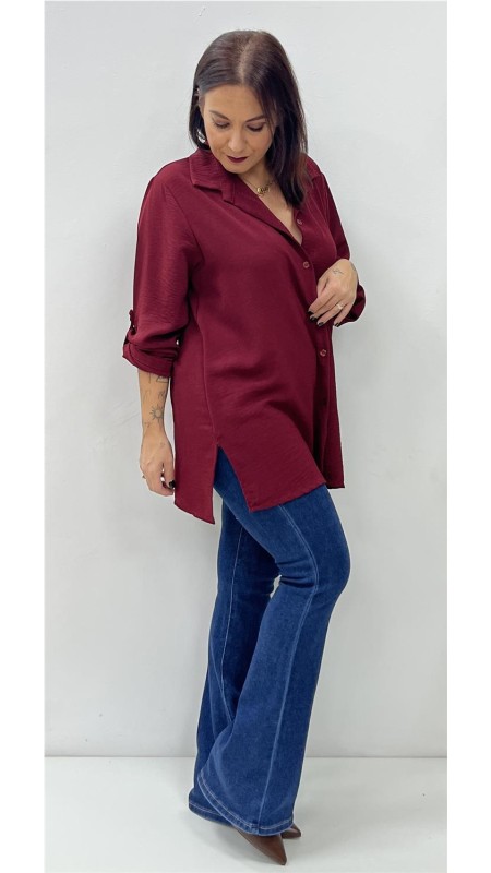 CAMISA BEATRIZ BURDEOS 2