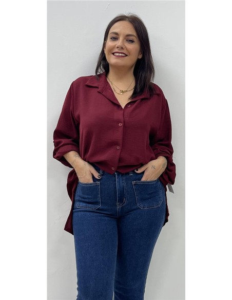 CAMISA BEATRIZ BURDEOS