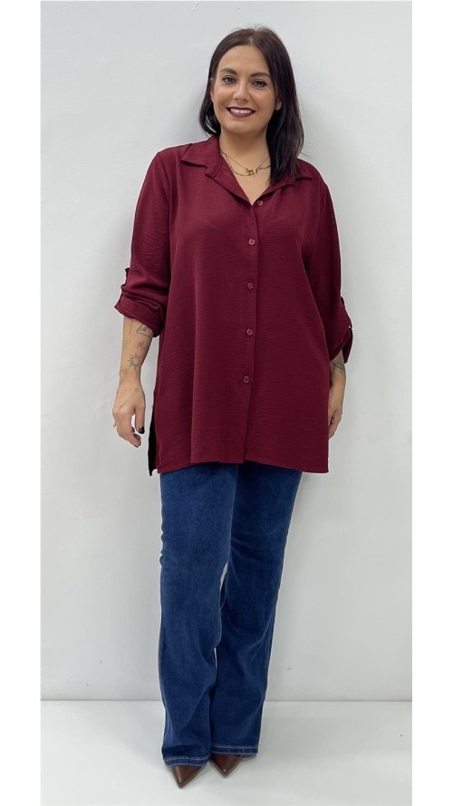 CAMISA BEATRIZ BURDEOS