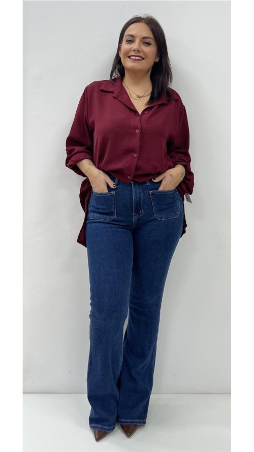 CAMISA BEATRIZ BURDEOS