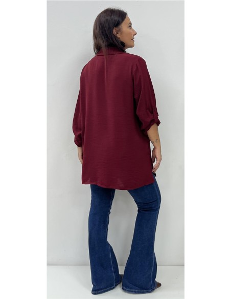 CAMISA BEATRIZ BURDEOS