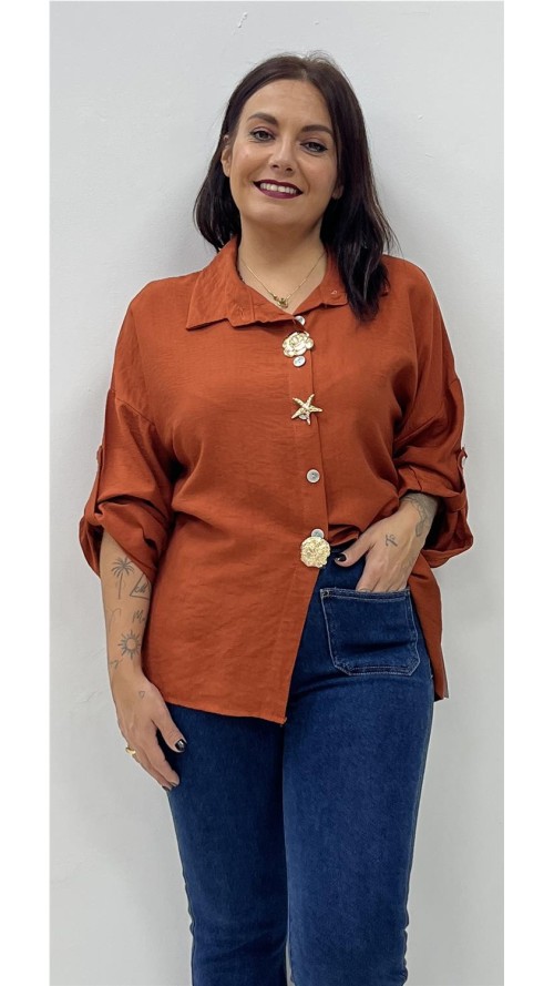 CAMISA AGATA TEJA