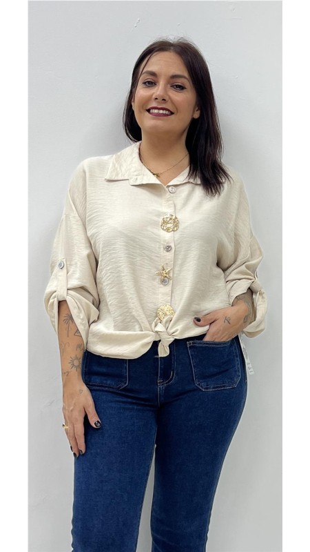 CAMISA AGATA BEIG