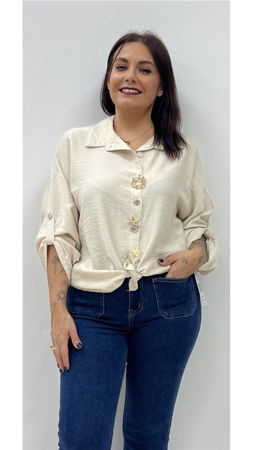 CAMISA AGATA BEIG