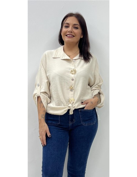 CAMISA AGATA BEIG