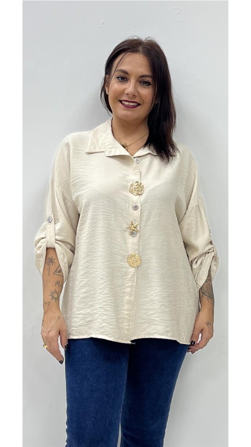 CAMISA AGATA BEIG
