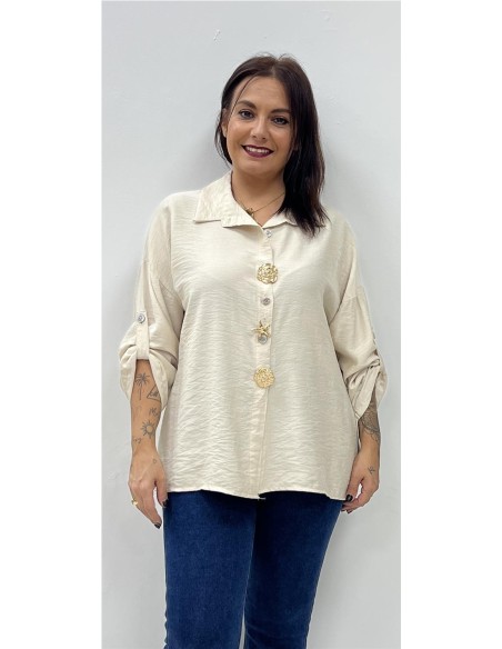 CAMISA AGATA BEIG