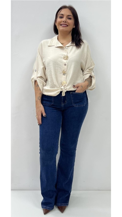 CAMISA AGATA BEIG