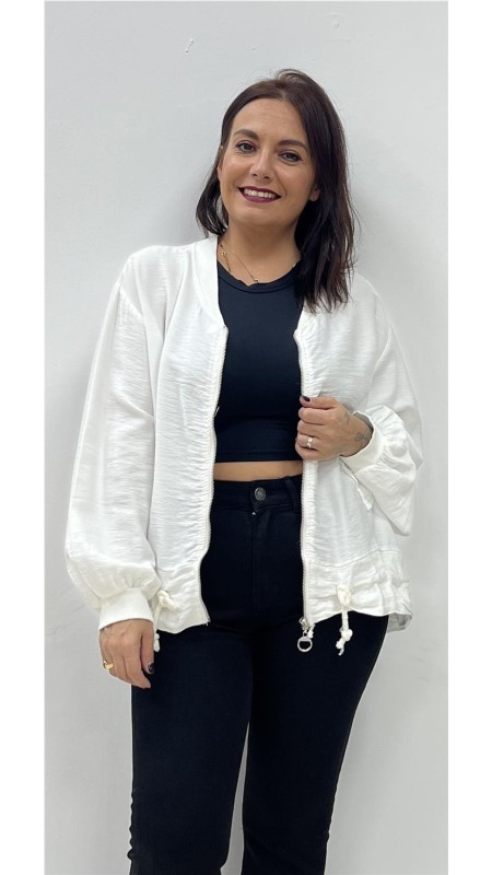 SUDADERA HALINA BLANCO