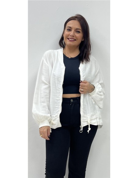 SUDADERA HALINA BLANCO