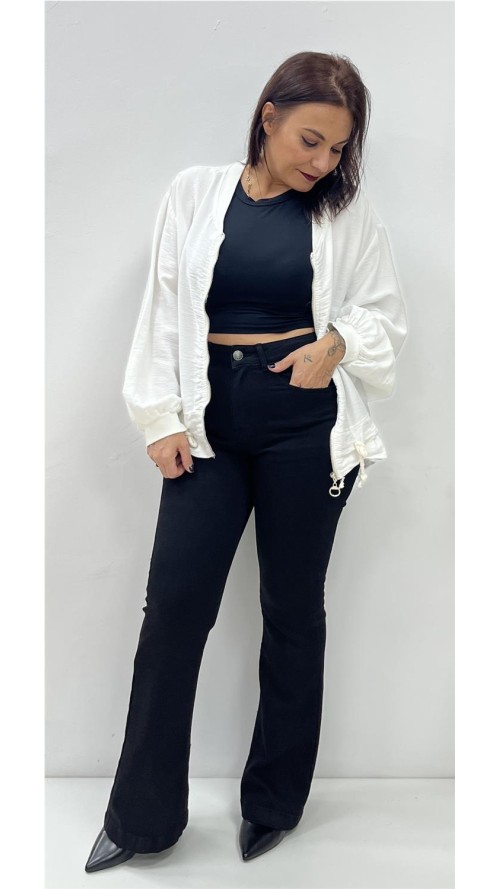 SUDADERA HALINA BLANCO